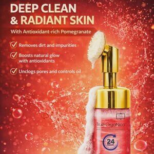 Prédiré Hydrating Red Lava Foam Facial Cleanser with Collagen and Stem Cell Tech